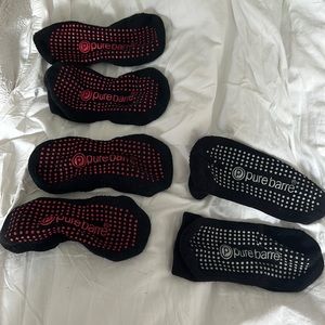 Pure Barre socks. 3 pairs.